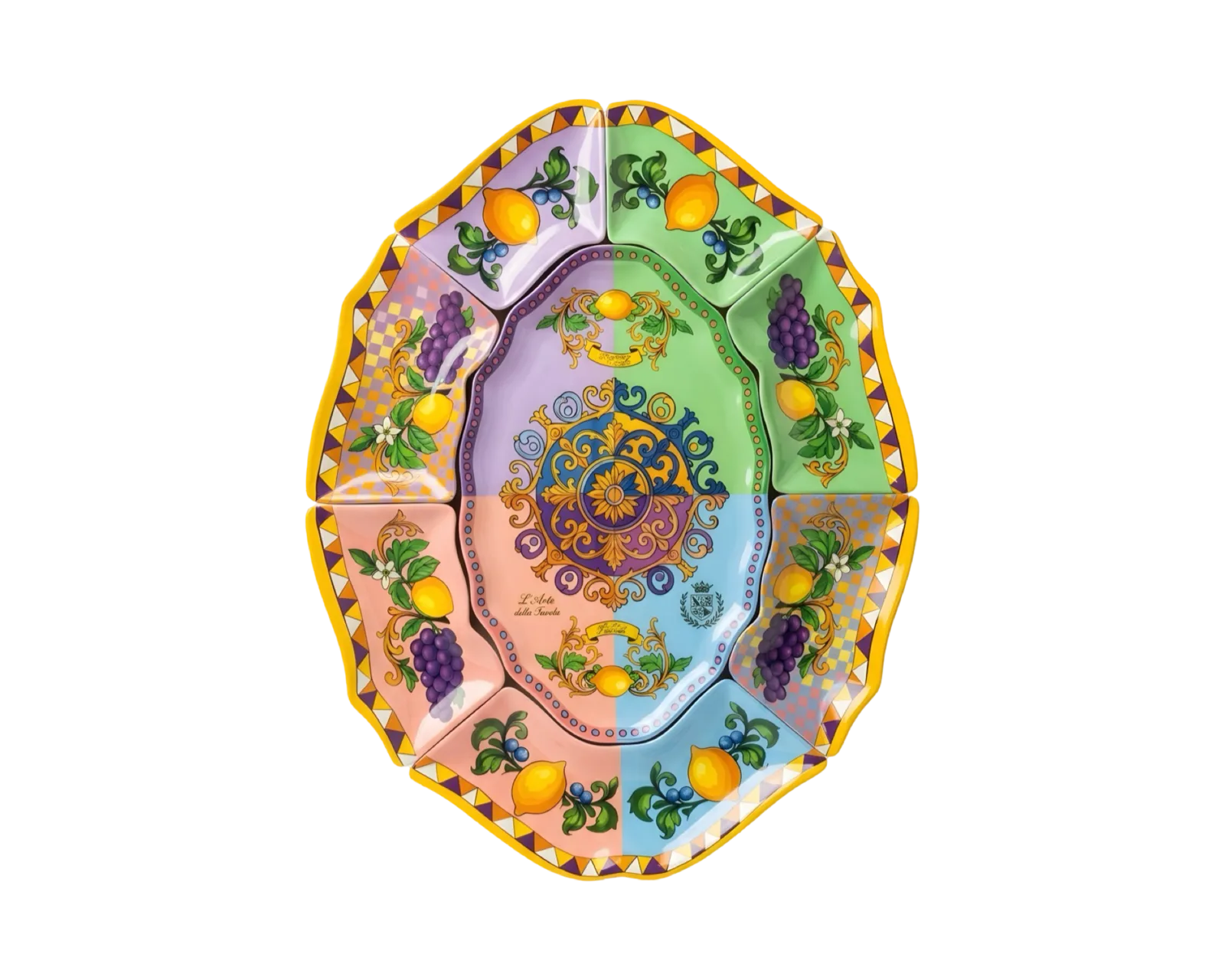 Limonaia melamine serving composition
